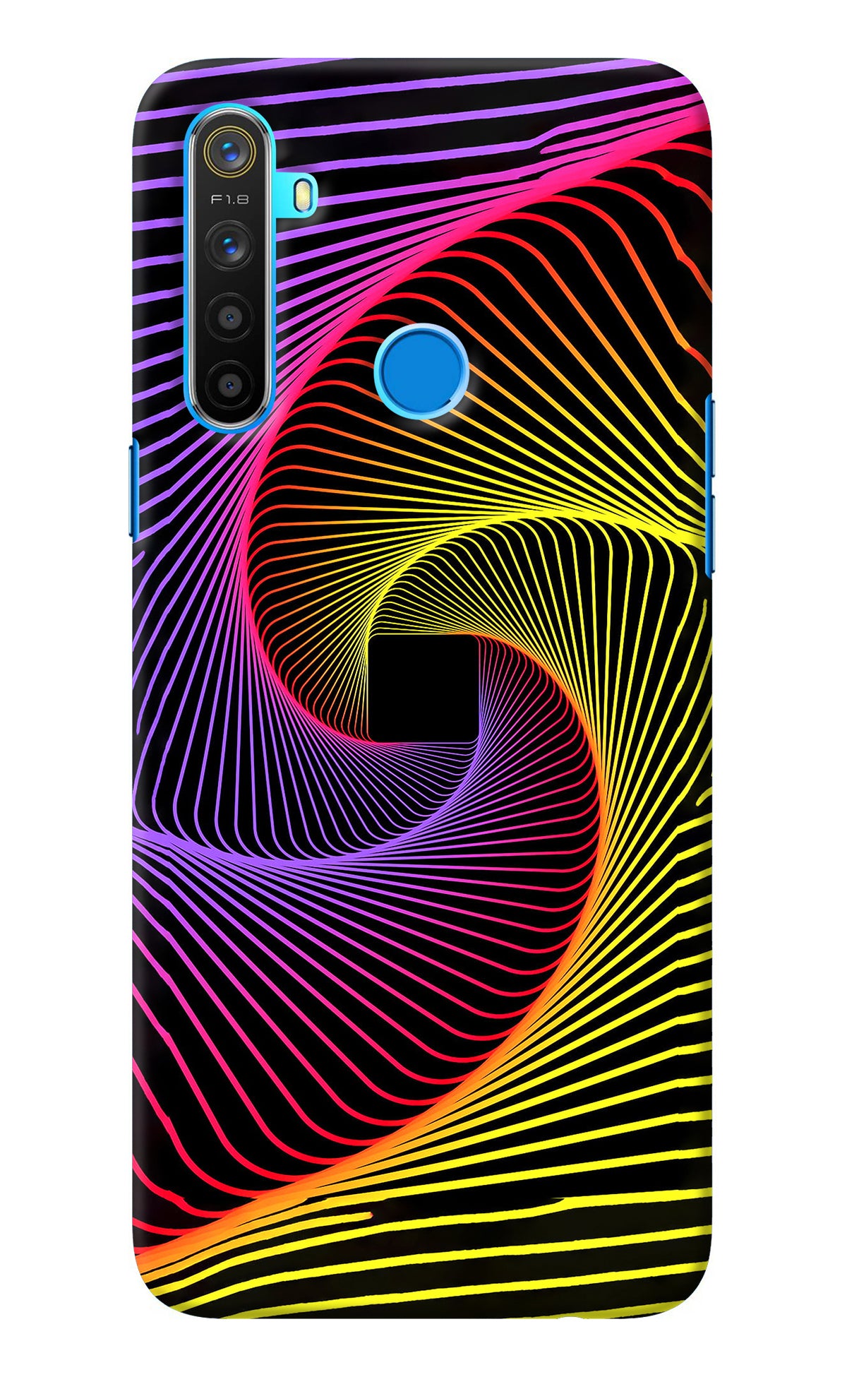 Colorful Strings Realme 5/5i/5s Back Cover