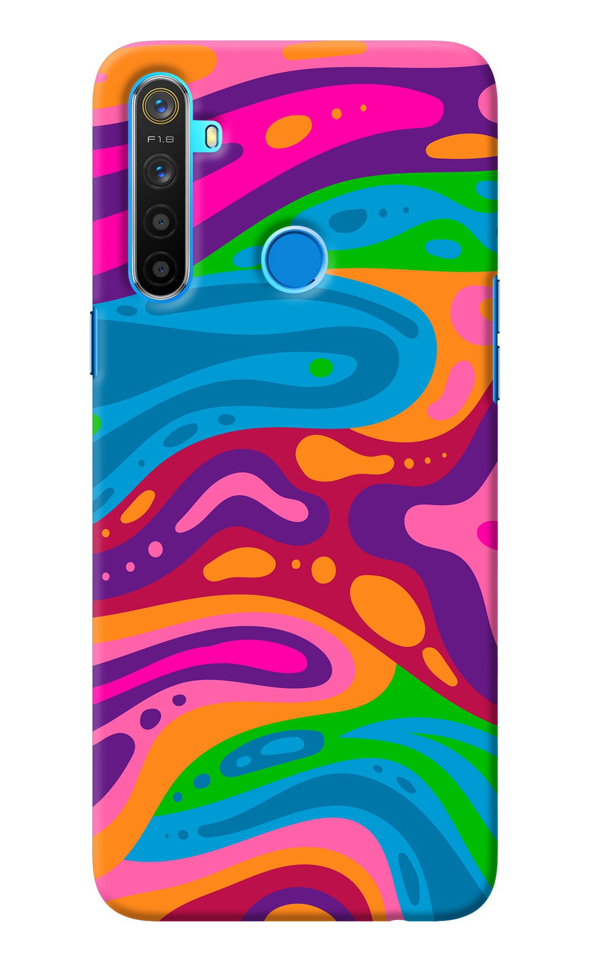 Trippy Pattern Realme 5/5i/5s Back Cover