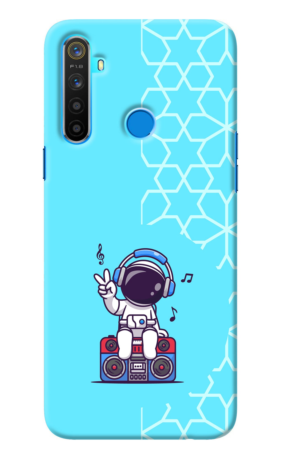 Cute Astronaut Chilling Realme 5/5i/5s Back Cover