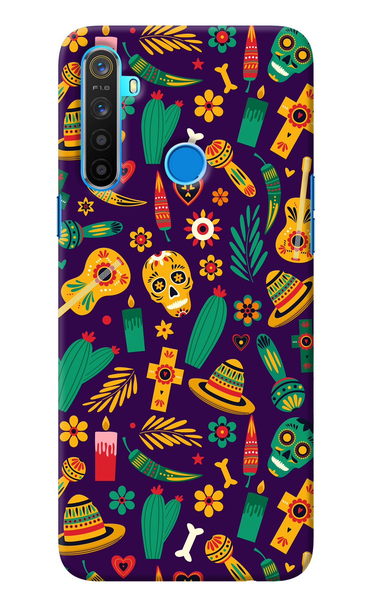 Mexican Artwork Realme 5/5i/5s Back Cover