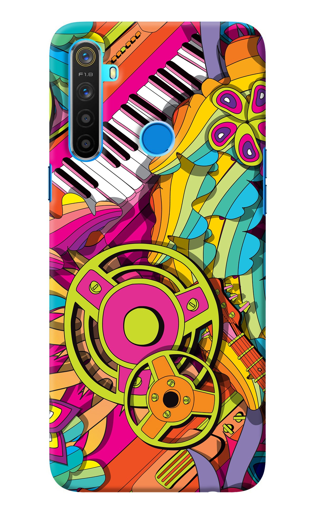 Music Doodle Realme 5/5i/5s Back Cover