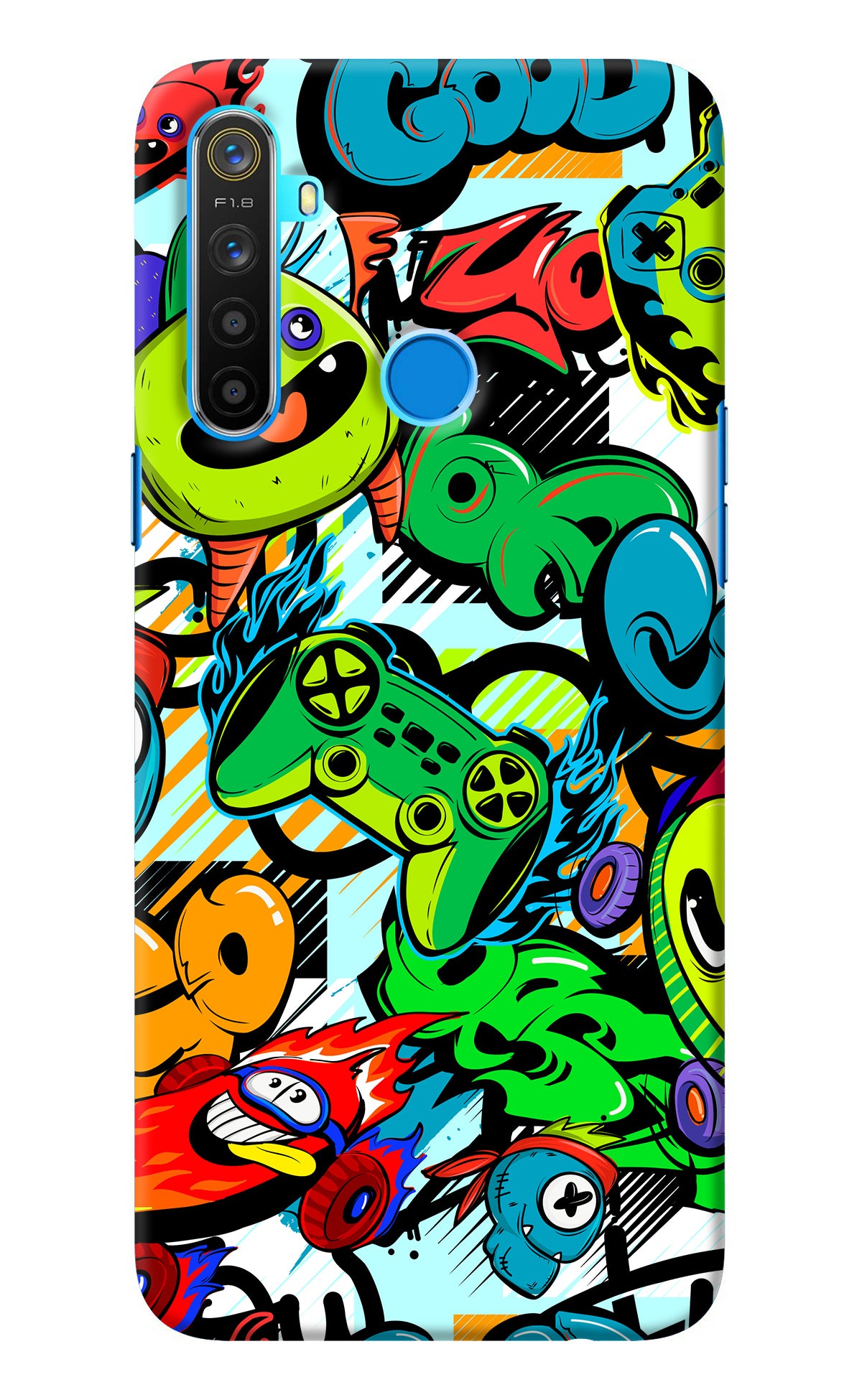 Game Doodle Realme 5/5i/5s Back Cover