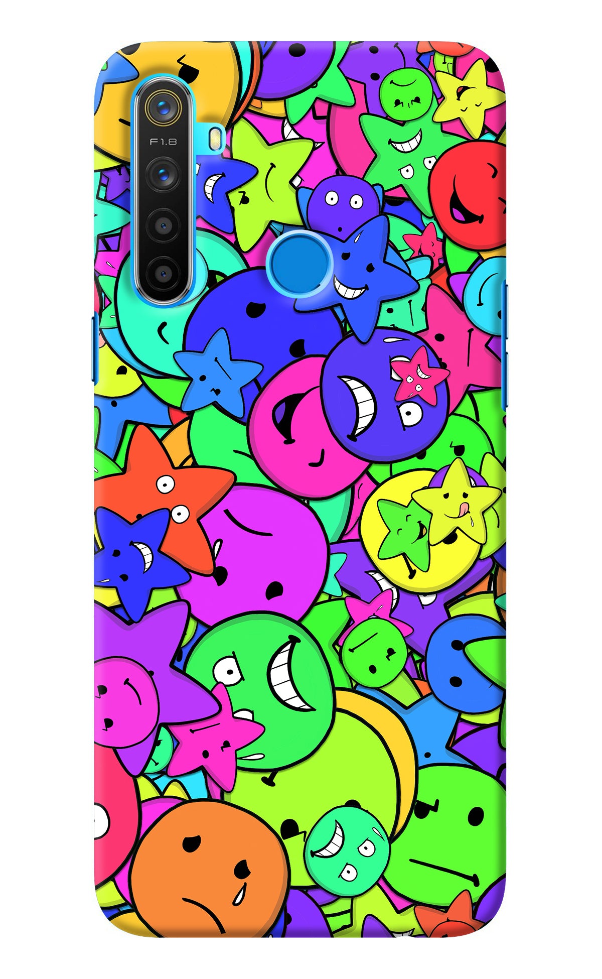 Fun Doodle Realme 5/5i/5s Back Cover