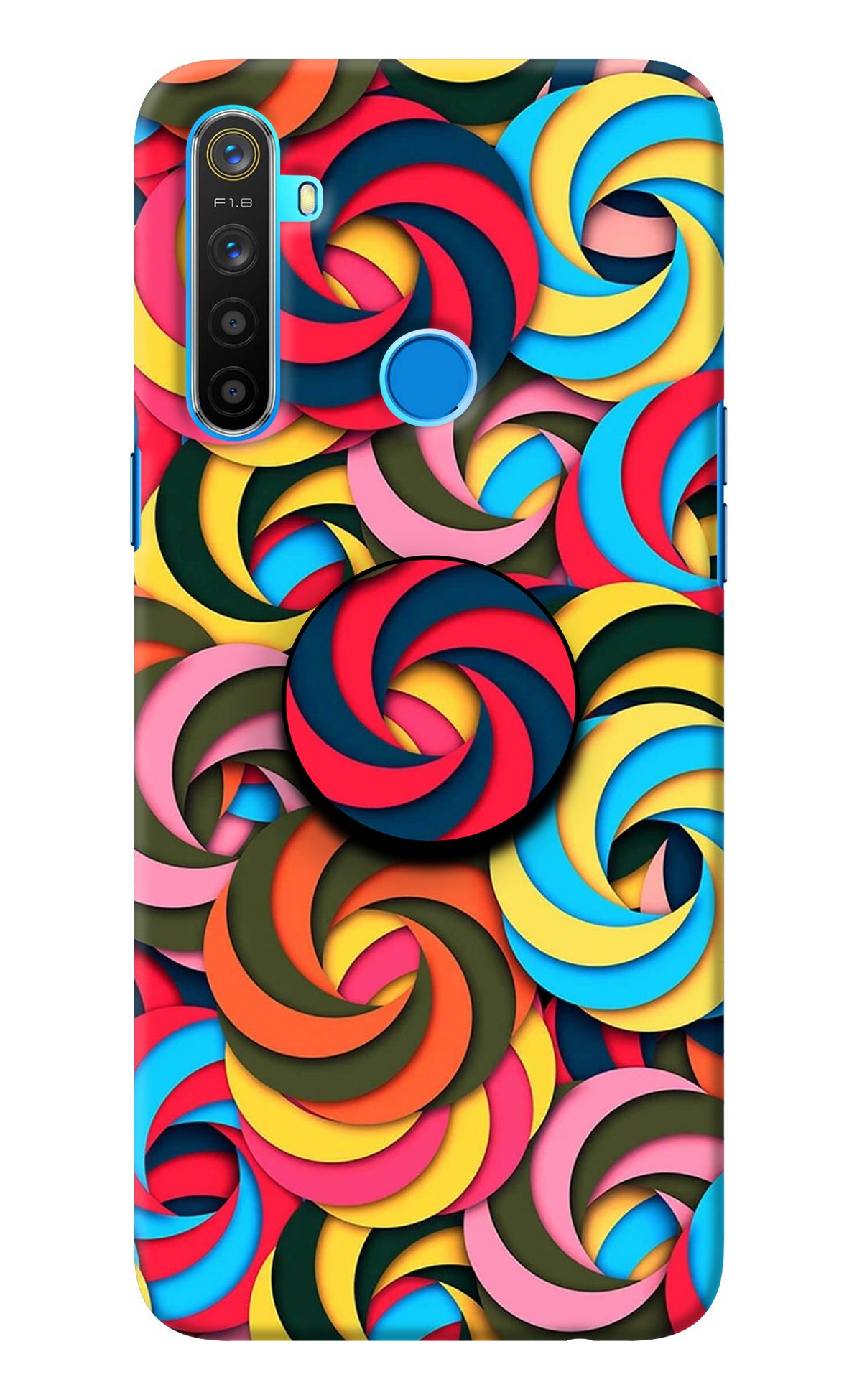 Spiral Pattern Realme 5/5i/5s Pop Case