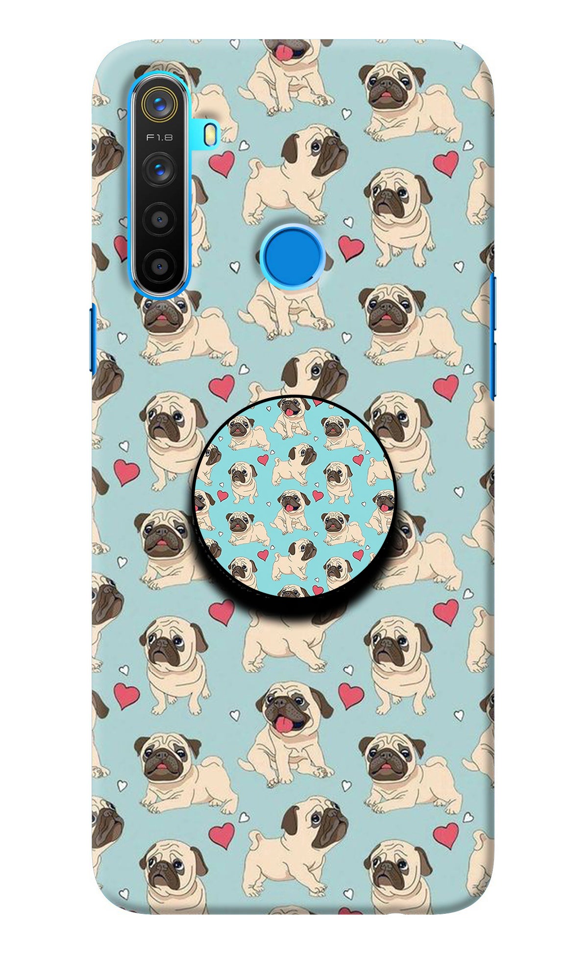 Pug Dog Realme 5/5i/5s Pop Case