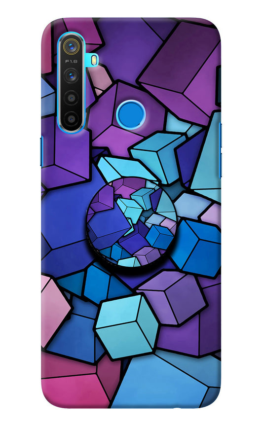 Cubic Abstract Realme 5/5i/5s Pop Case