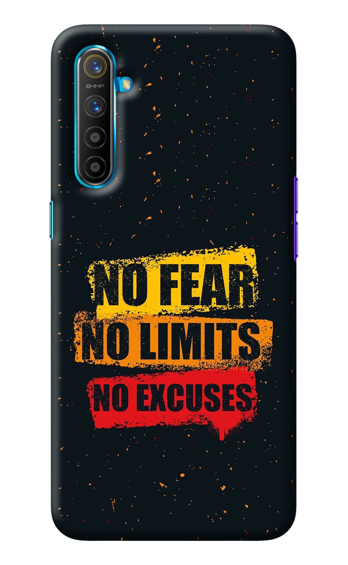 No Fear No Limits No Excuse Realme XT/X2 Back Cover