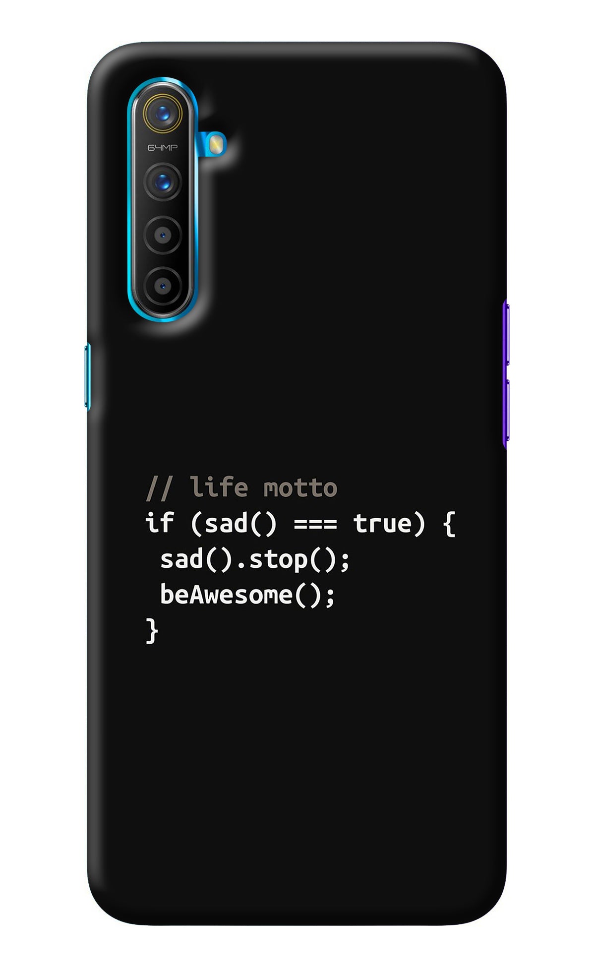 Life Motto Code Realme XT/X2 Back Cover