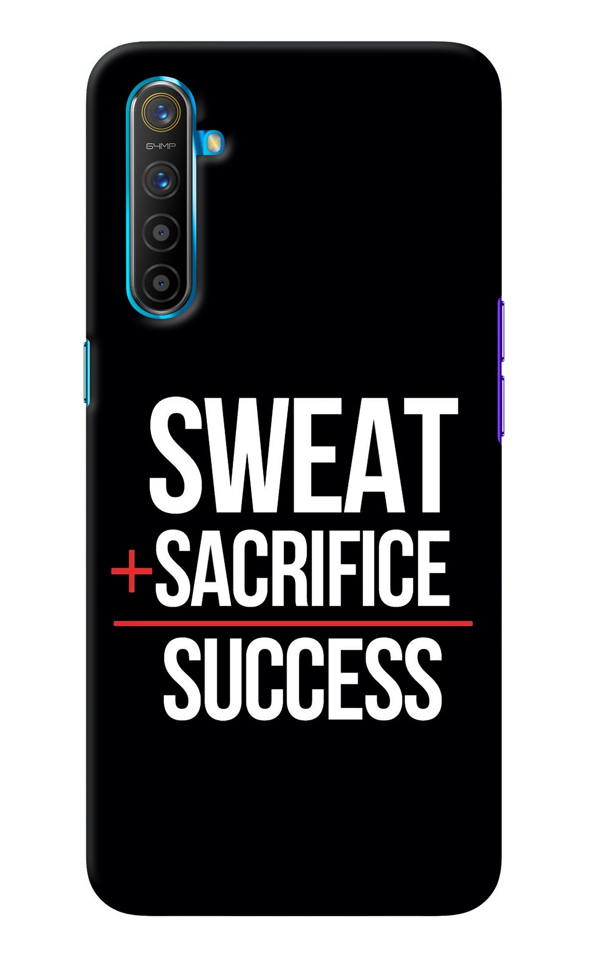 Sweat Sacrifice Success Realme XT/X2 Back Cover