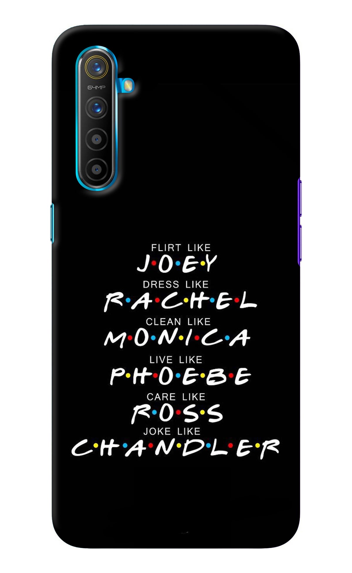 FRIENDS Character Realme XT/X2 Back Cover