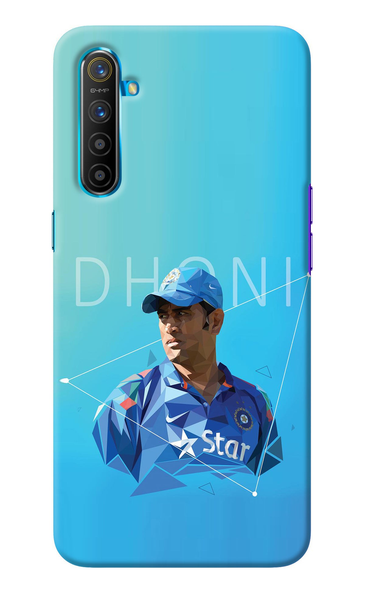 Dhoni Artwork Realme XT/X2 Back Cover