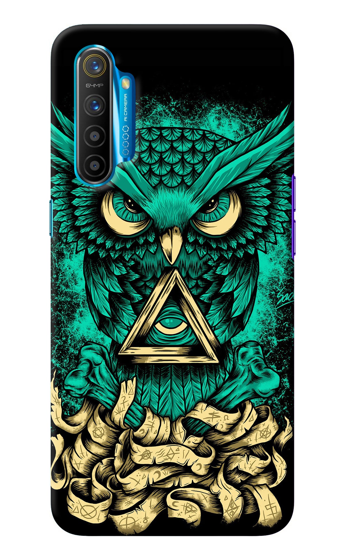 Green Owl Realme XT/X2 Back Cover