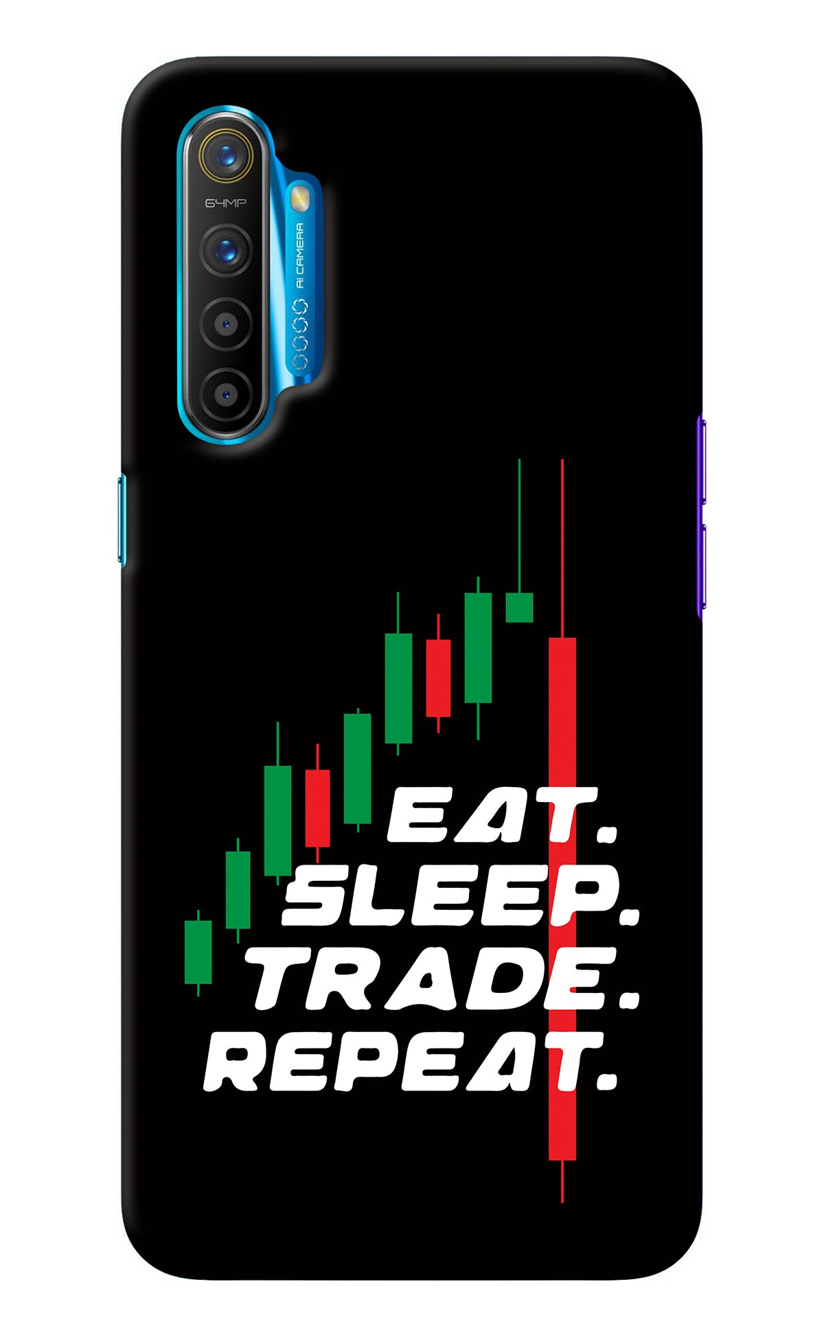 Eat Sleep Trade Repeat Realme XT/X2 Back Cover