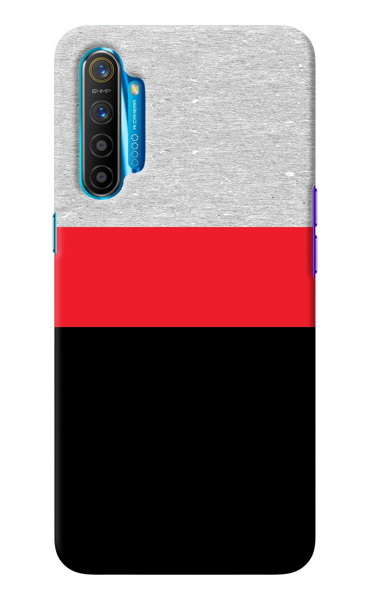 Tri Color Pattern Realme XT/X2 Back Cover