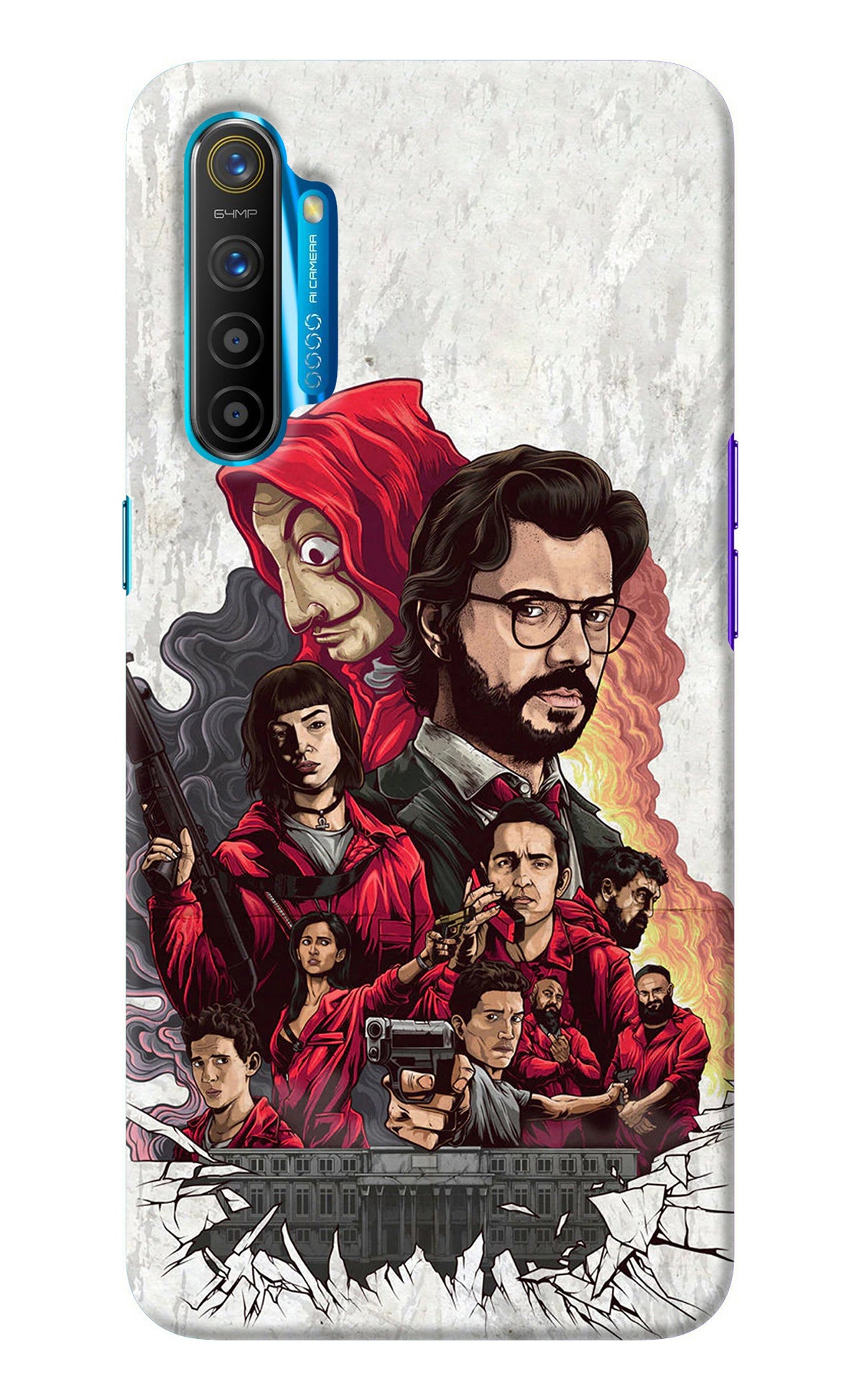 Money Heist Artwork Realme XT/X2 Back Cover