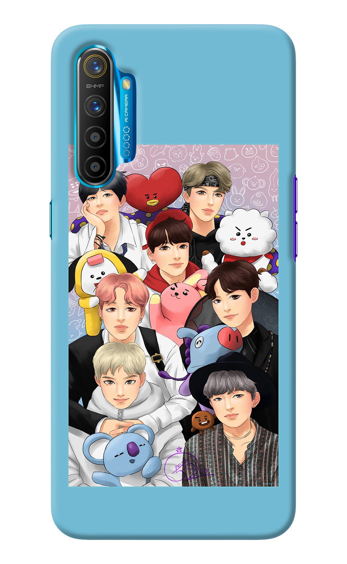 BTS with animals Realme XT/X2 Back Cover