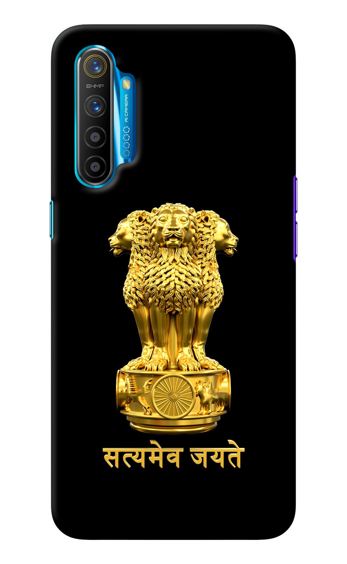 Satyamev Jayate Golden Realme XT/X2 Back Cover