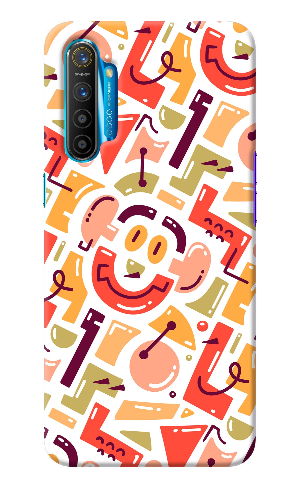 Doodle Pattern Realme XT/X2 Back Cover