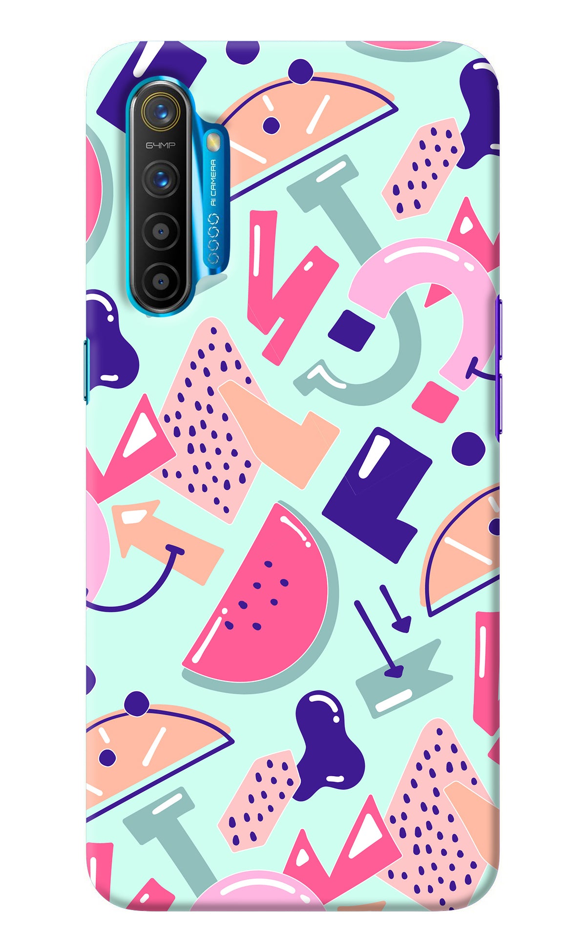 Doodle Pattern Realme XT/X2 Back Cover