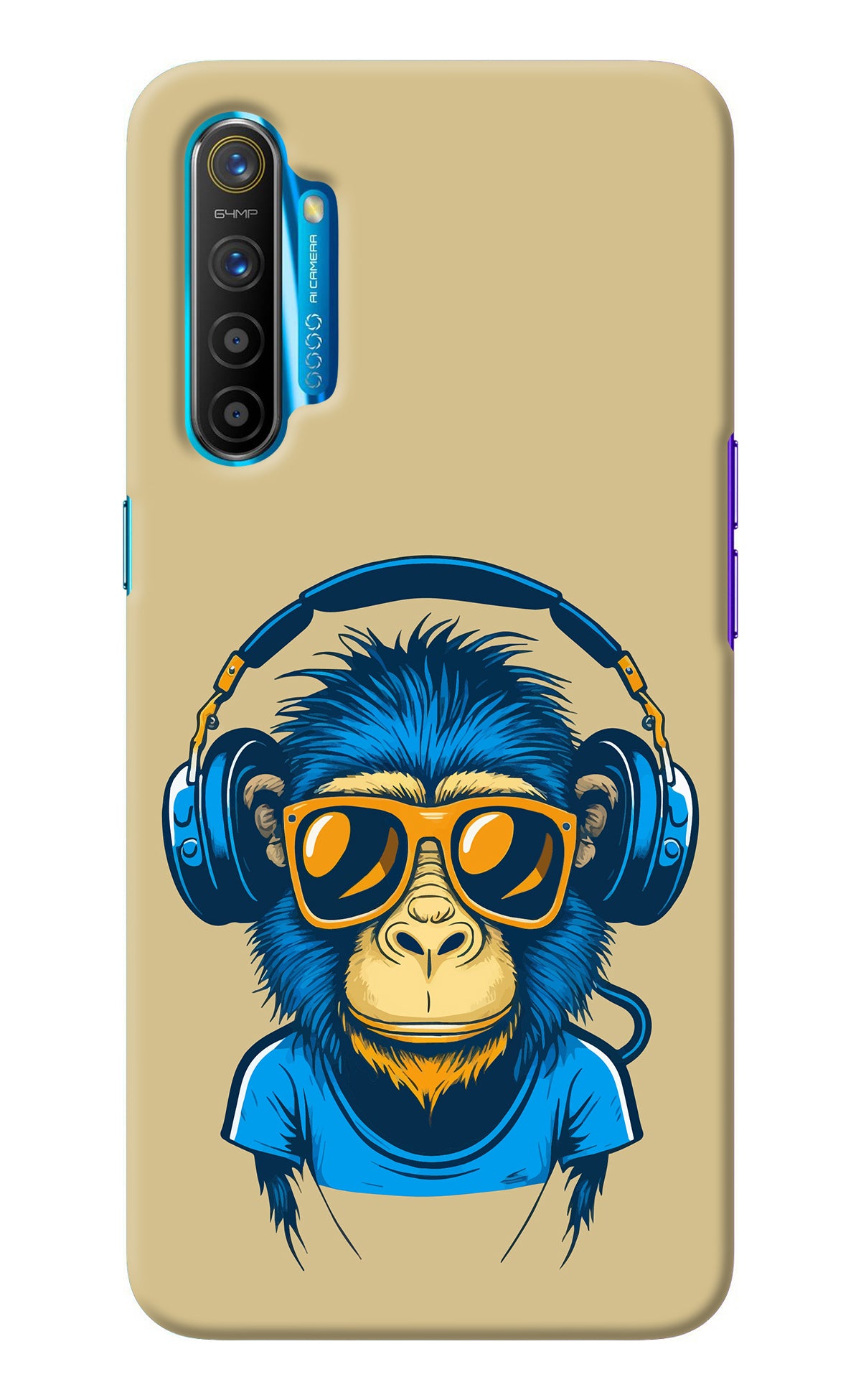 Monkey Headphone Realme XT/X2 Back Cover