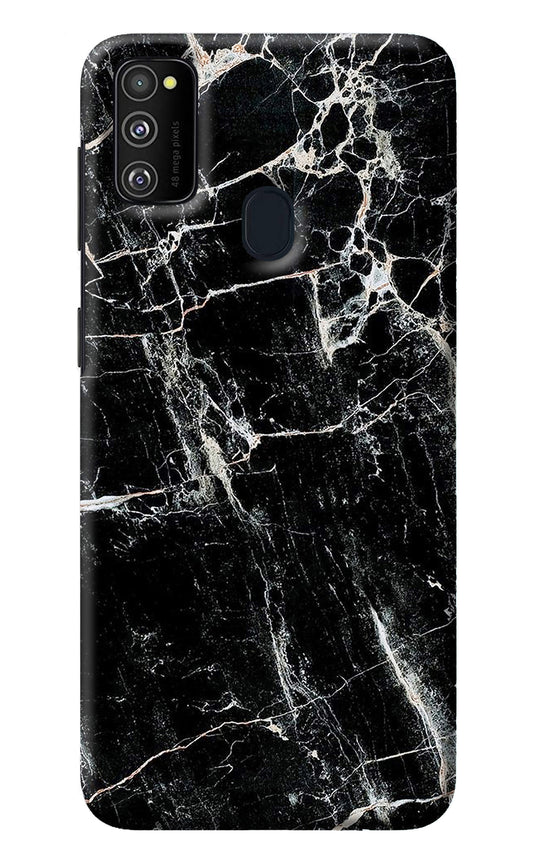 Black Marble Texture Samsung M30s Back Cover