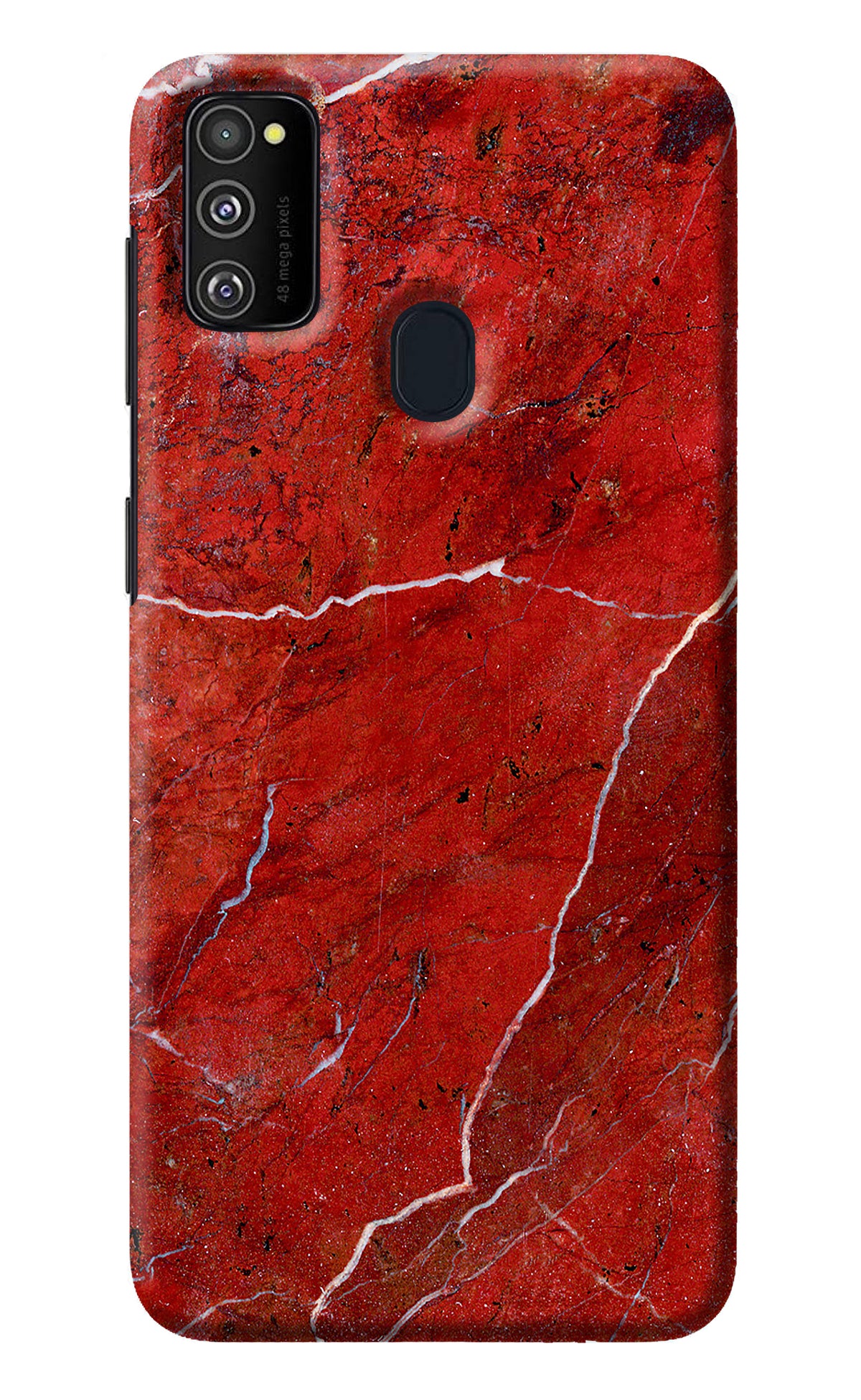 Red Marble Design Samsung M30s Back Cover