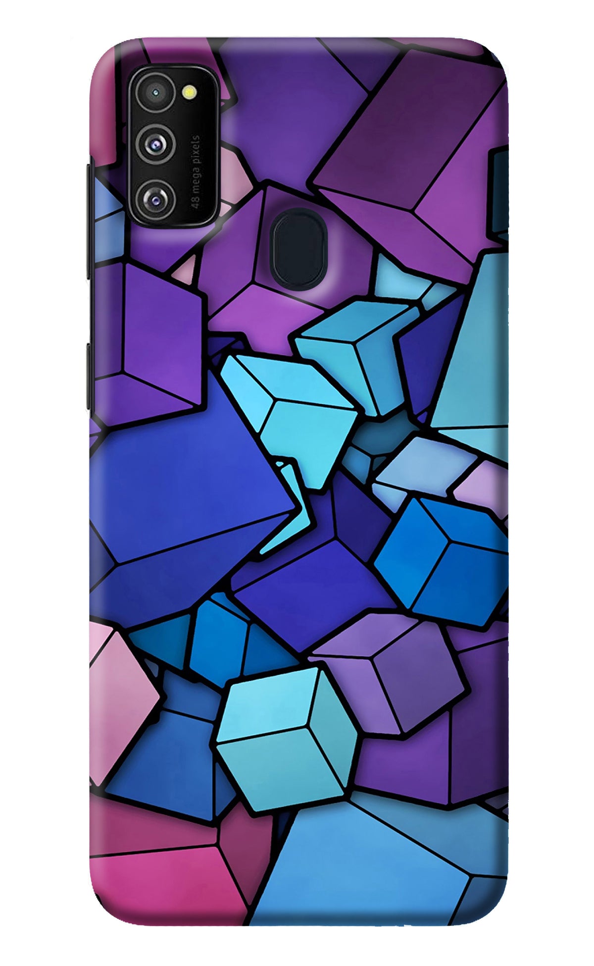 Cubic Abstract Samsung M30s Back Cover