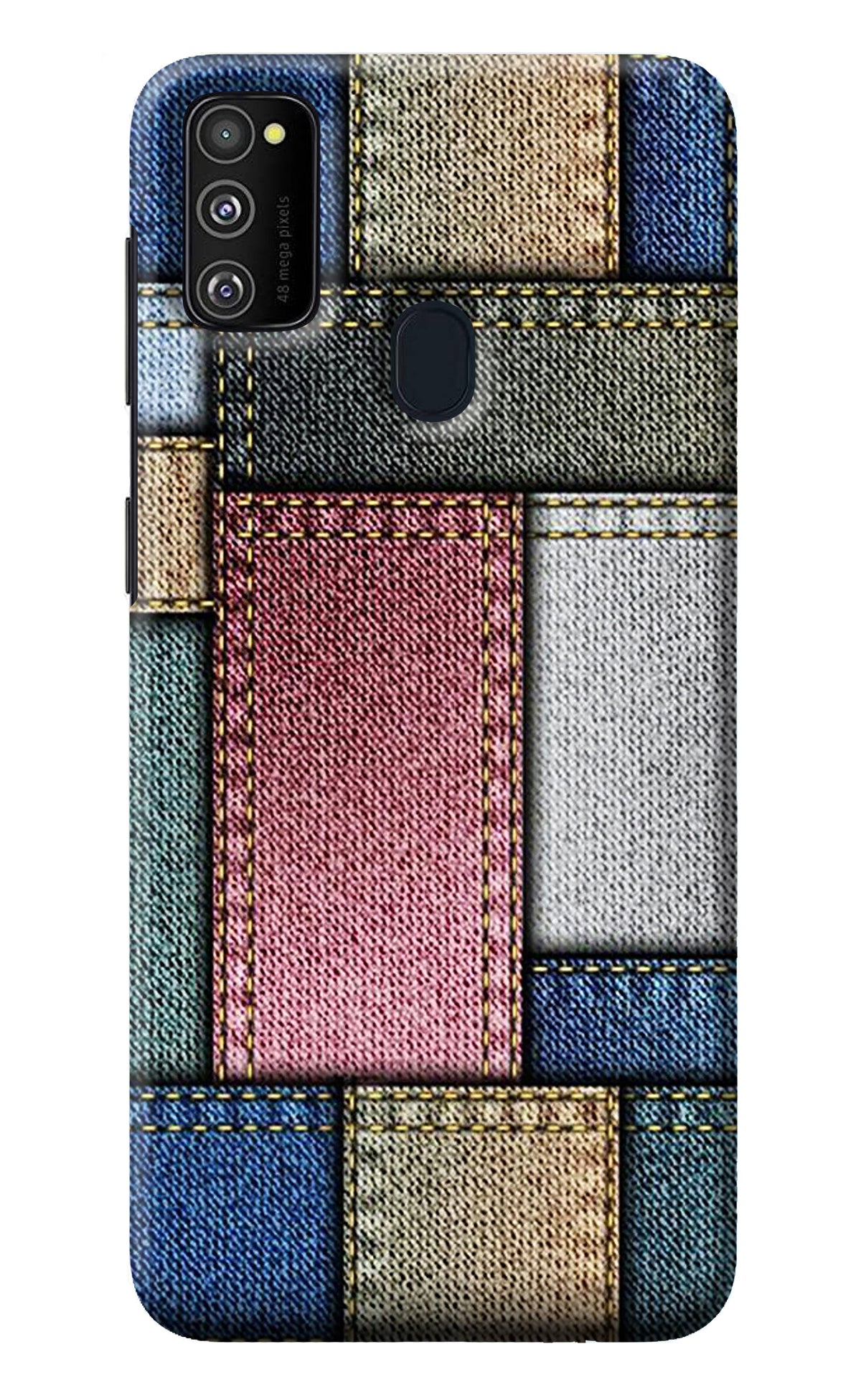 Multicolor Jeans Samsung M30s Back Cover