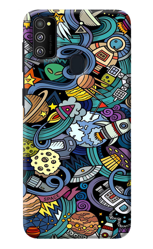 Space Abstract Samsung M30s Back Cover