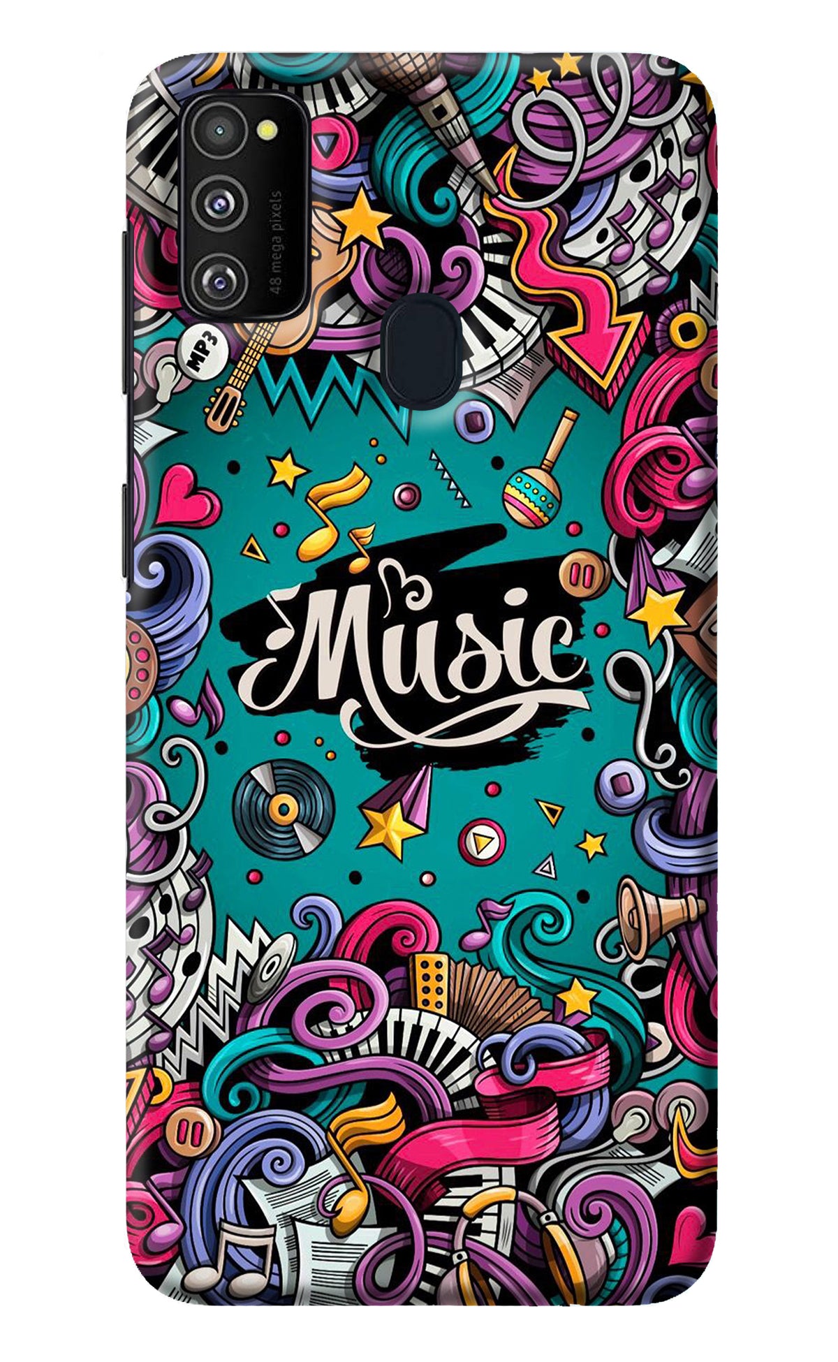 Music Graffiti Samsung M30s Back Cover