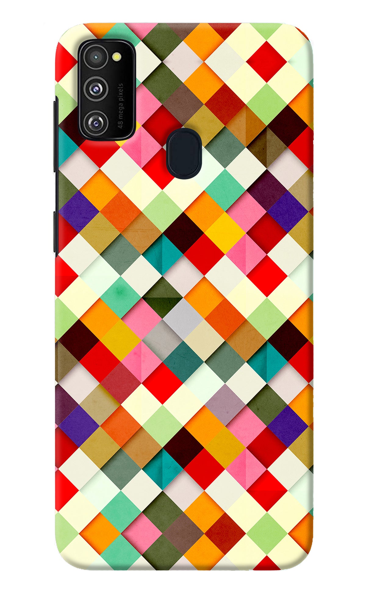 Geometric Abstract Colorful Samsung M30s Back Cover