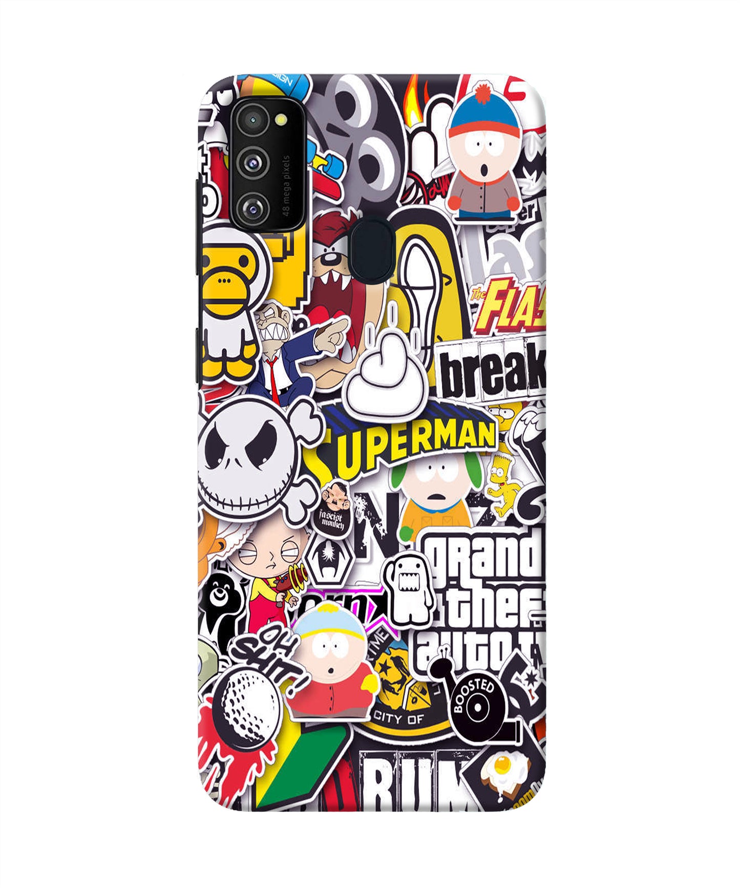 Sticker Bomb Samsung M30s Back Cover