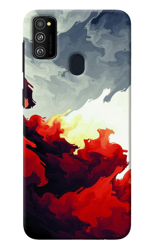 Fire Cloud Samsung M30s Back Cover