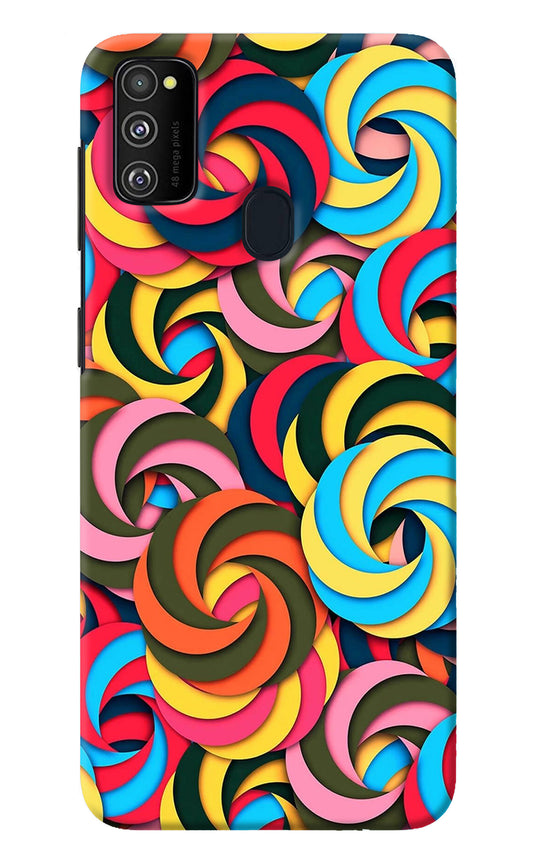 Spiral Pattern Samsung M30s Back Cover