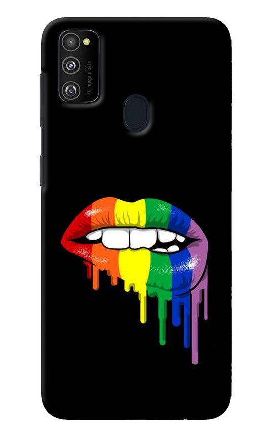 Lips Biting Samsung M30s Back Cover