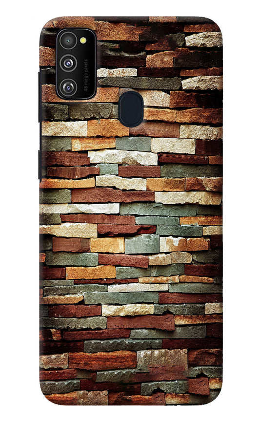 Bricks Pattern Samsung M30s Back Cover