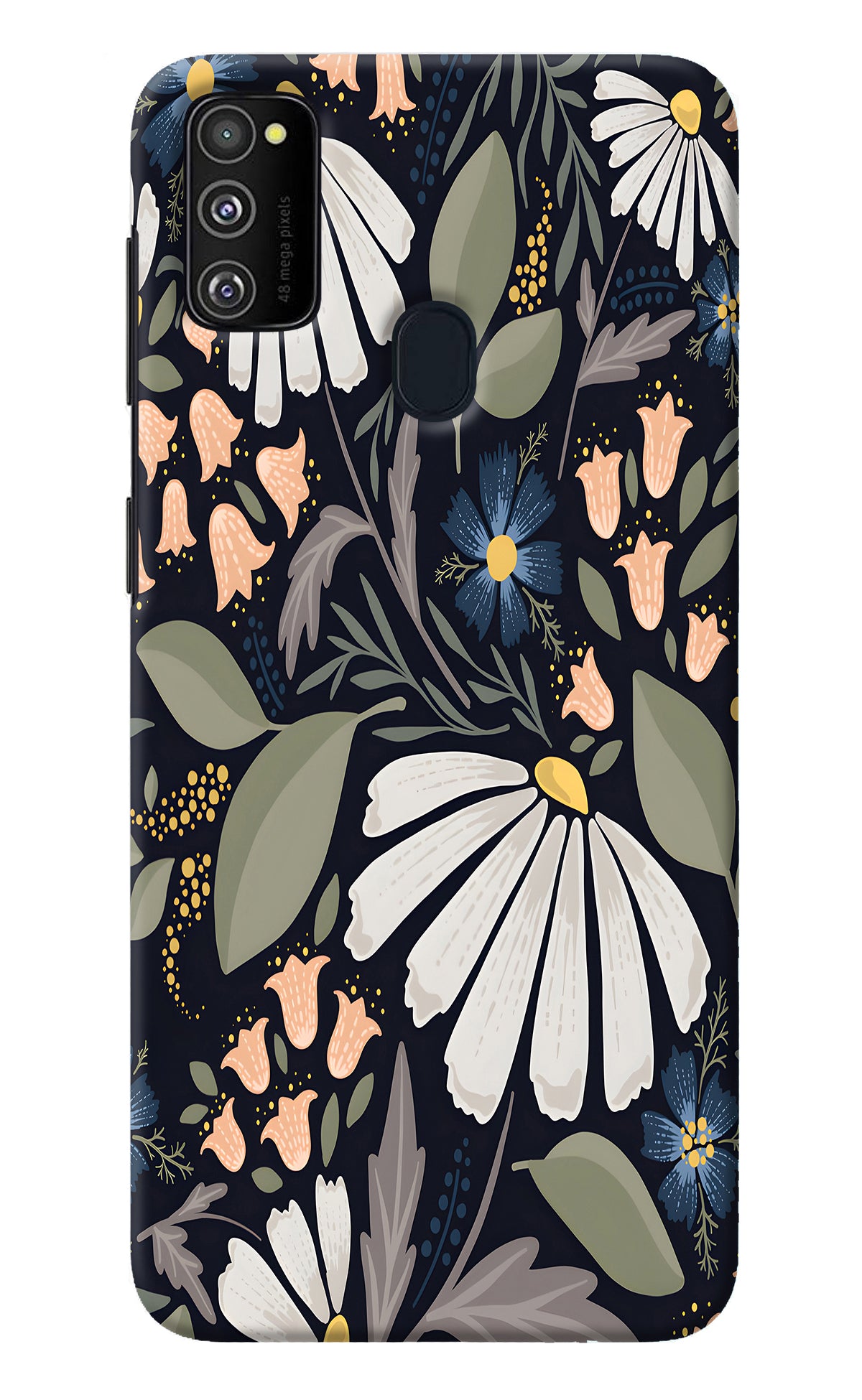 Flowers Art Samsung M30s Back Cover