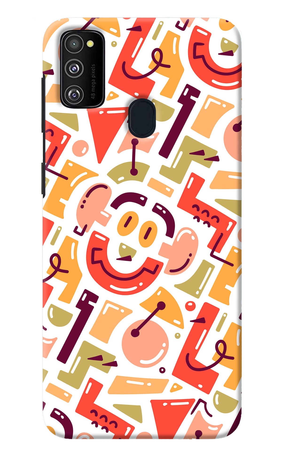 Doodle Pattern Samsung M30s Back Cover