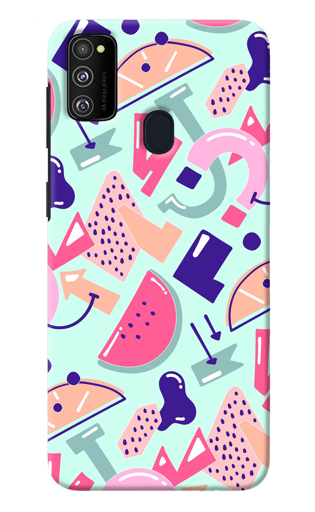 Doodle Pattern Samsung M30s Back Cover