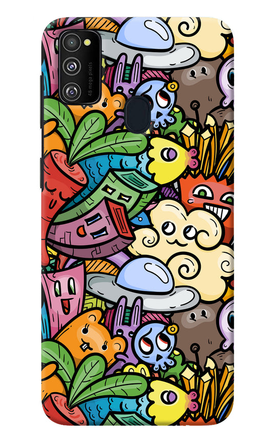 Veggie Doodle Samsung M30s Back Cover