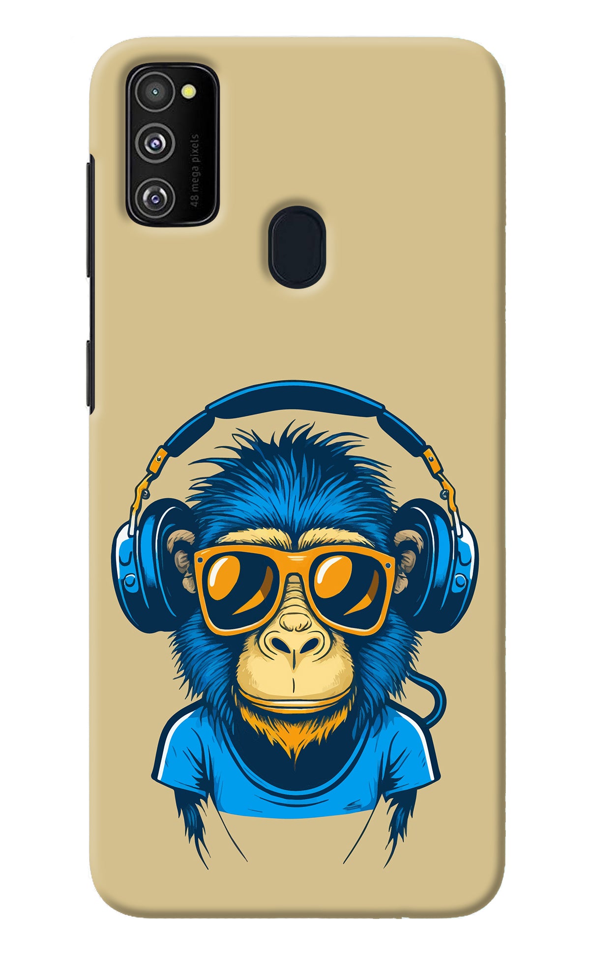 Monkey Headphone Samsung M30s Back Cover