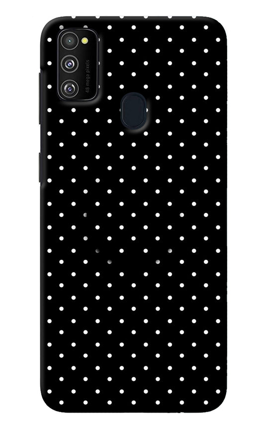 White Dots Samsung M30s Pop Case