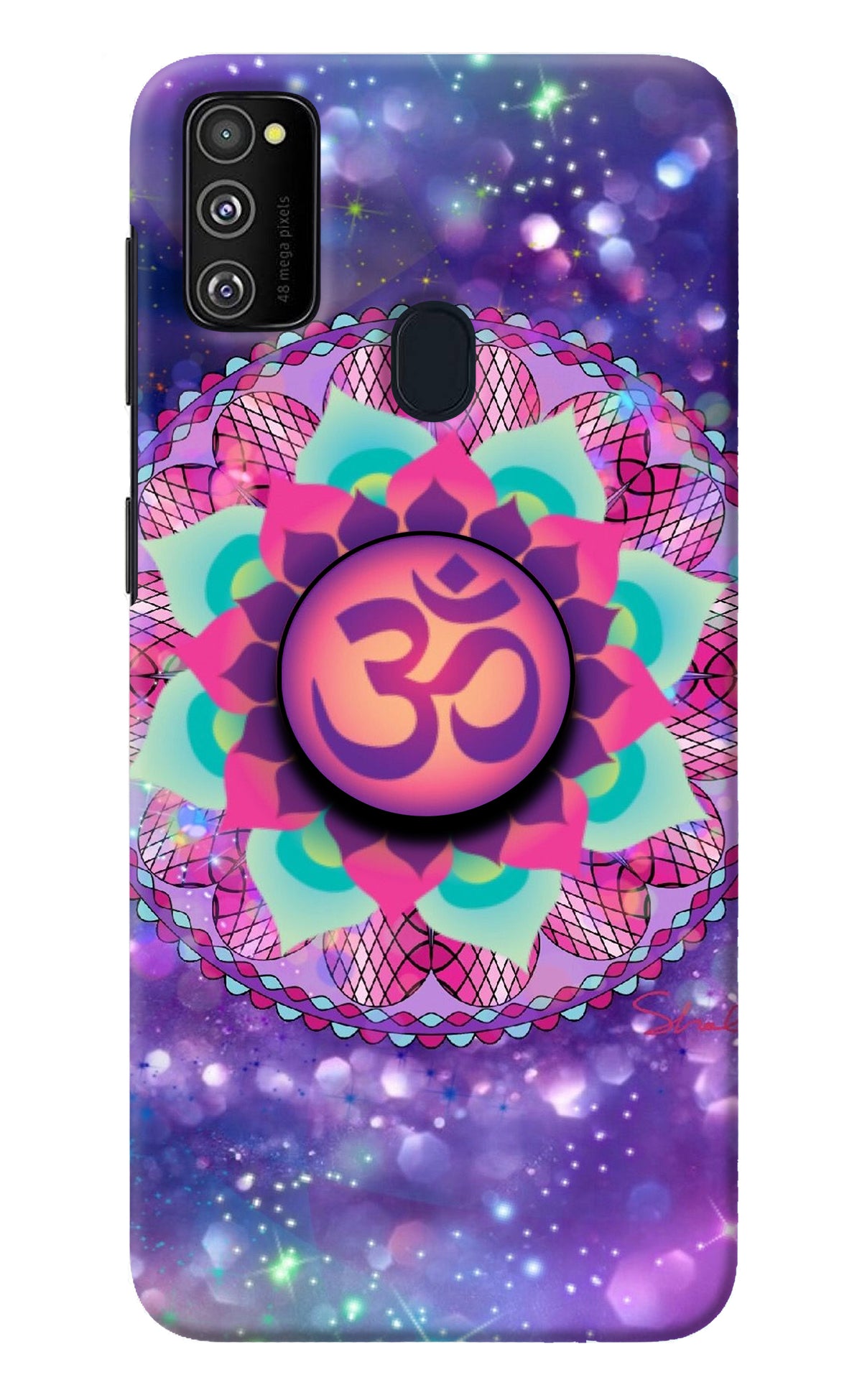 Om Purple Samsung M30s Pop Case