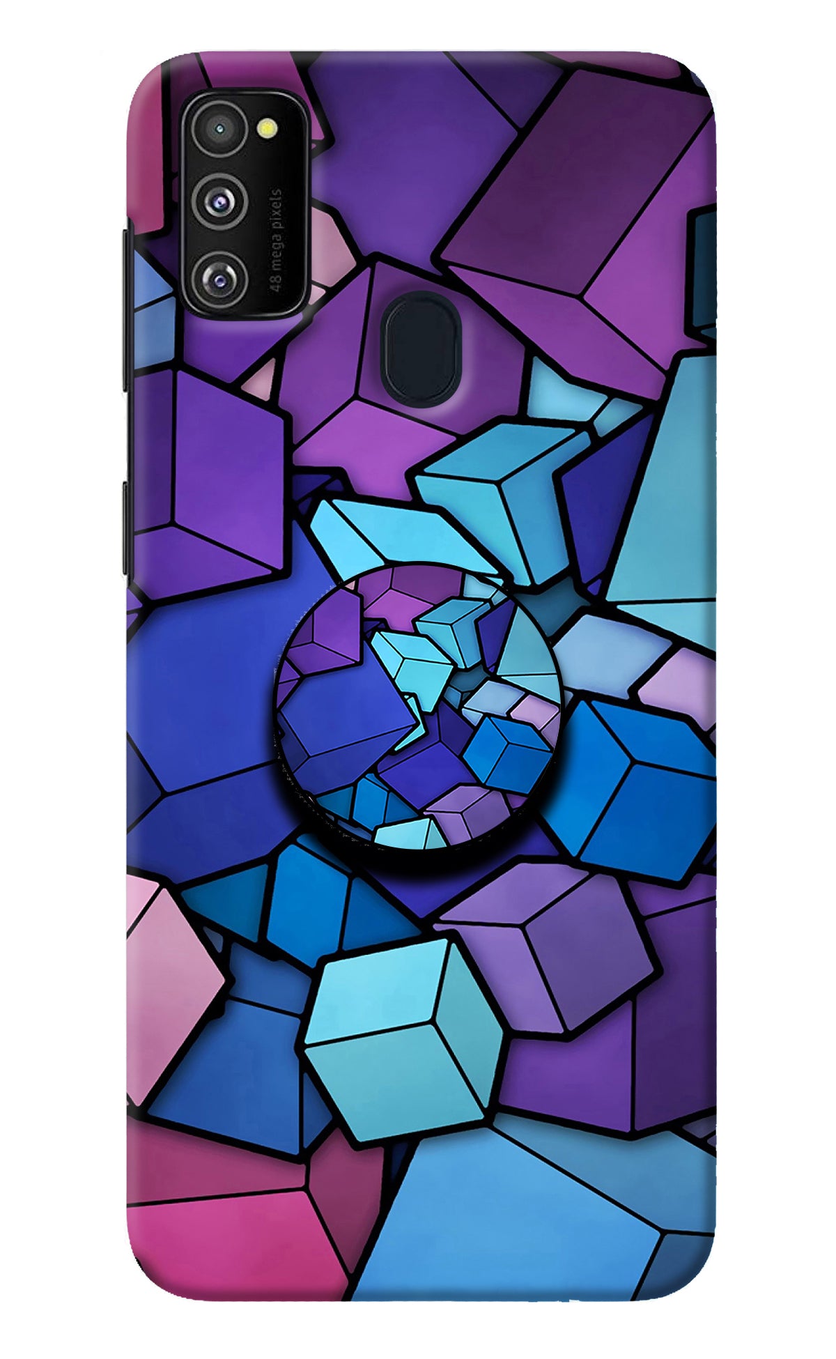 Cubic Abstract Samsung M30s Pop Case