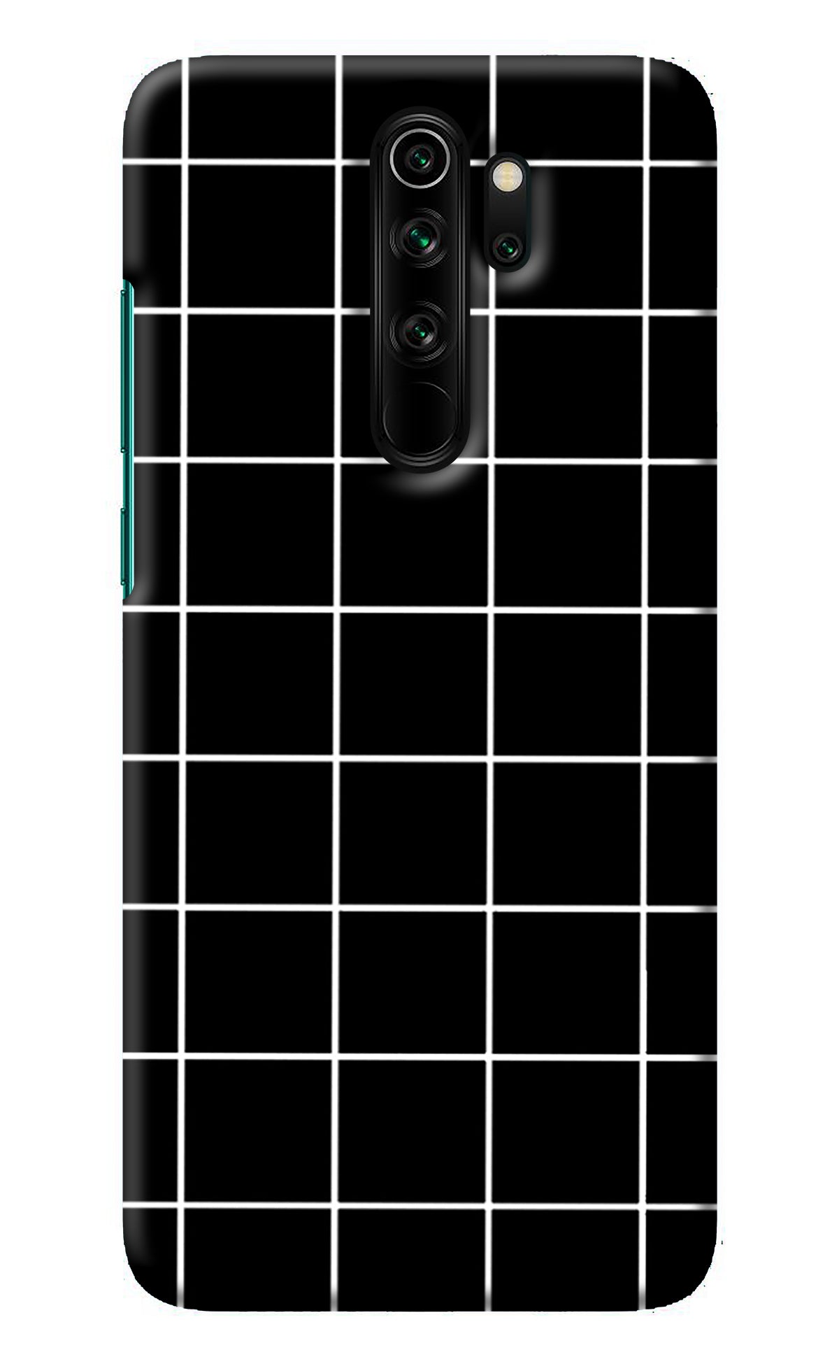 White Grid Redmi Note 8 Pro Back Cover