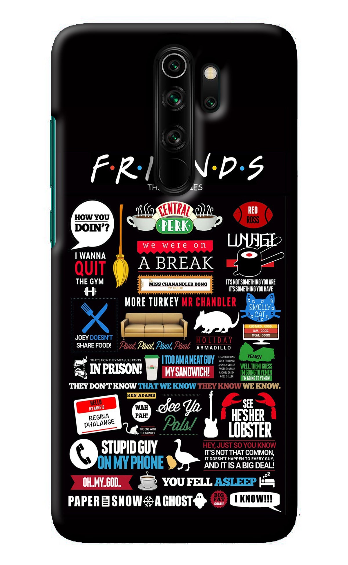 FRIENDS Redmi Note 8 Pro Back Cover