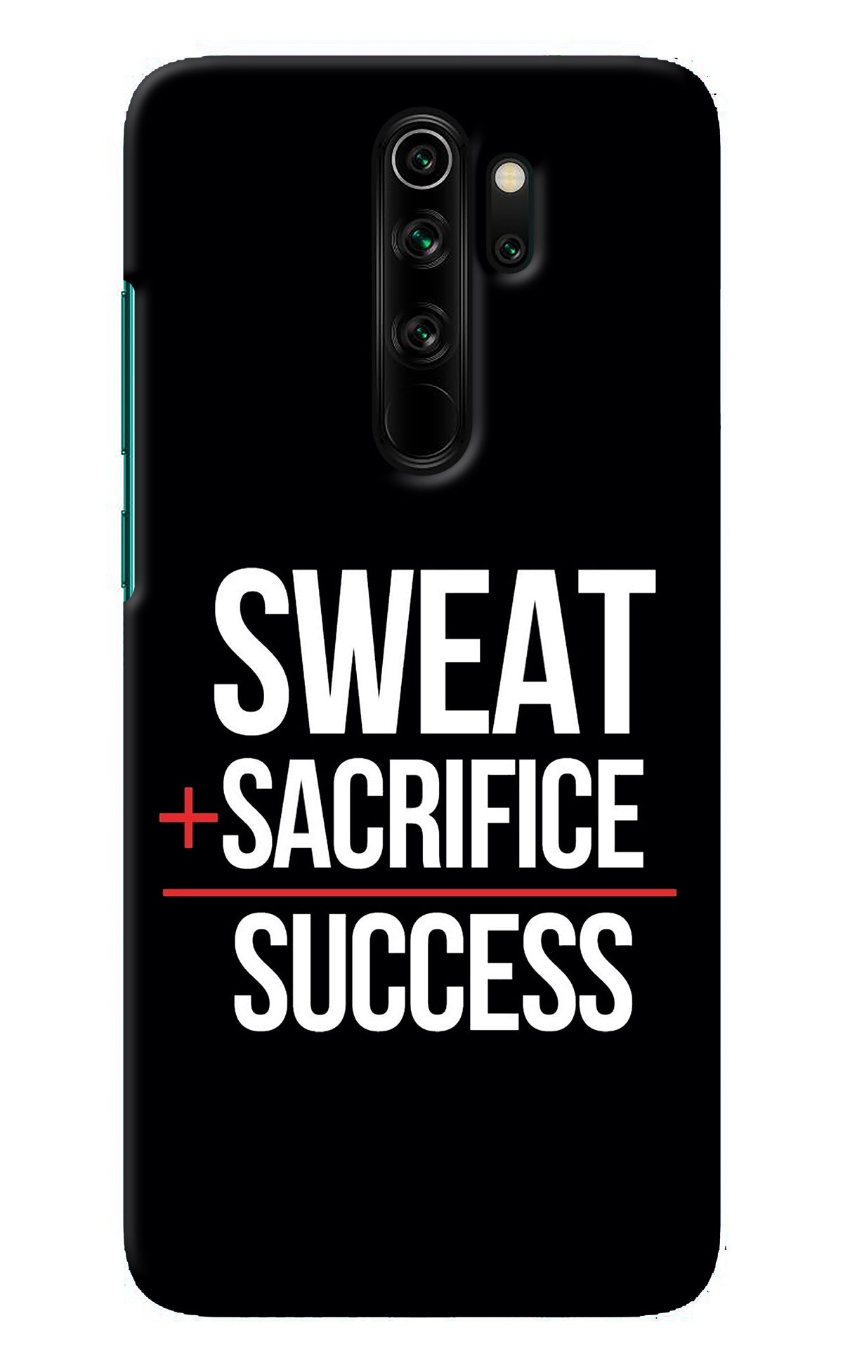 Sweat Sacrifice Success Redmi Note 8 Pro Back Cover