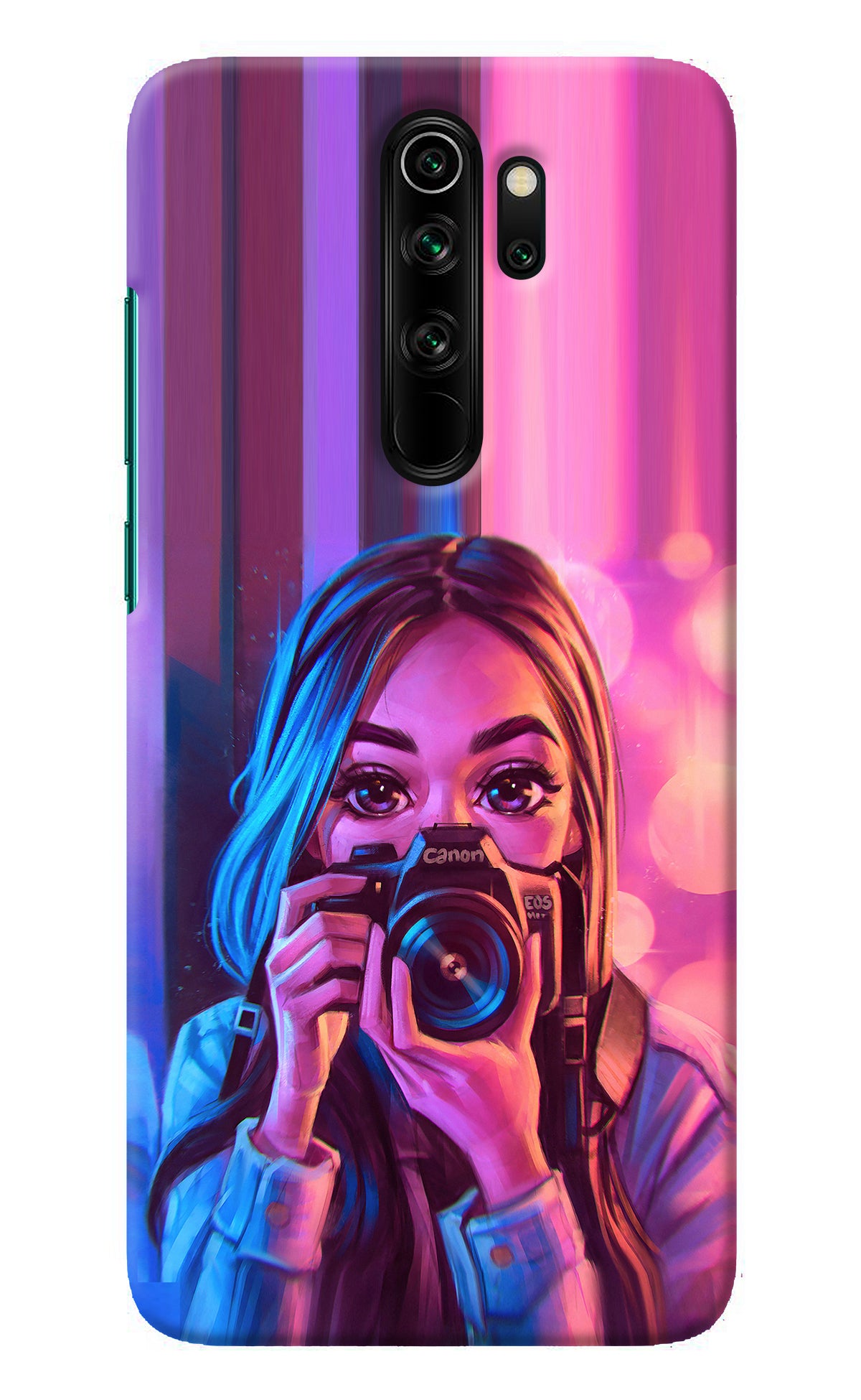 Girl Photographer Redmi Note 8 Pro Back Cover