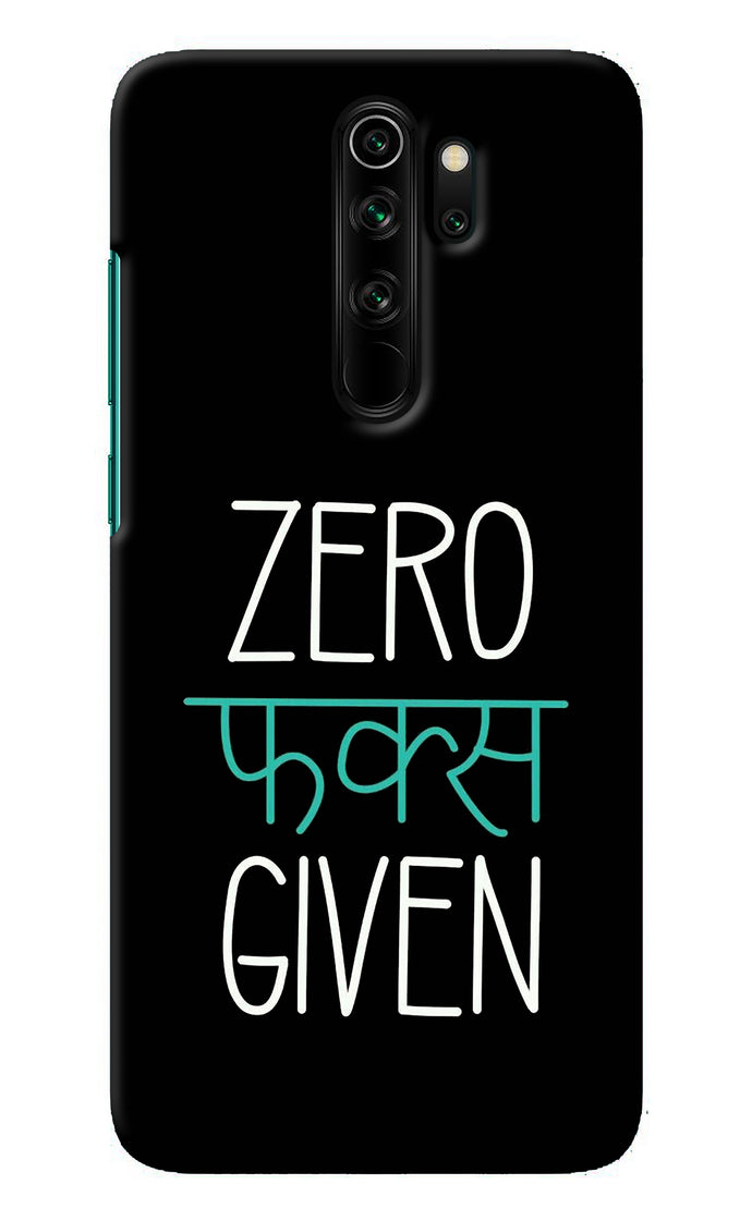 Zero Fucks Given Redmi Note 8 Pro Back Cover