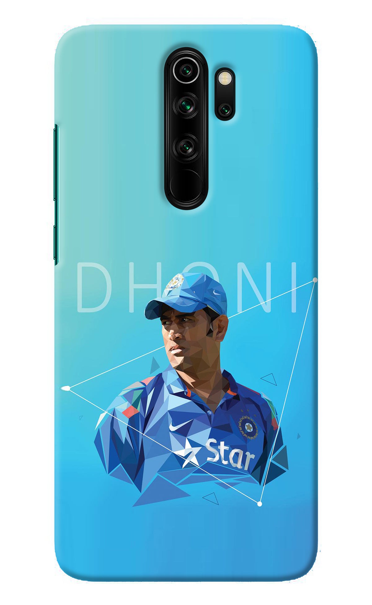 Dhoni Artwork Redmi Note 8 Pro Back Cover